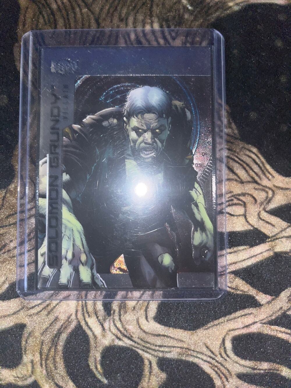 Solomon Grundy (#178) from 2025 SkyBox Metal Universe Batman trading card set